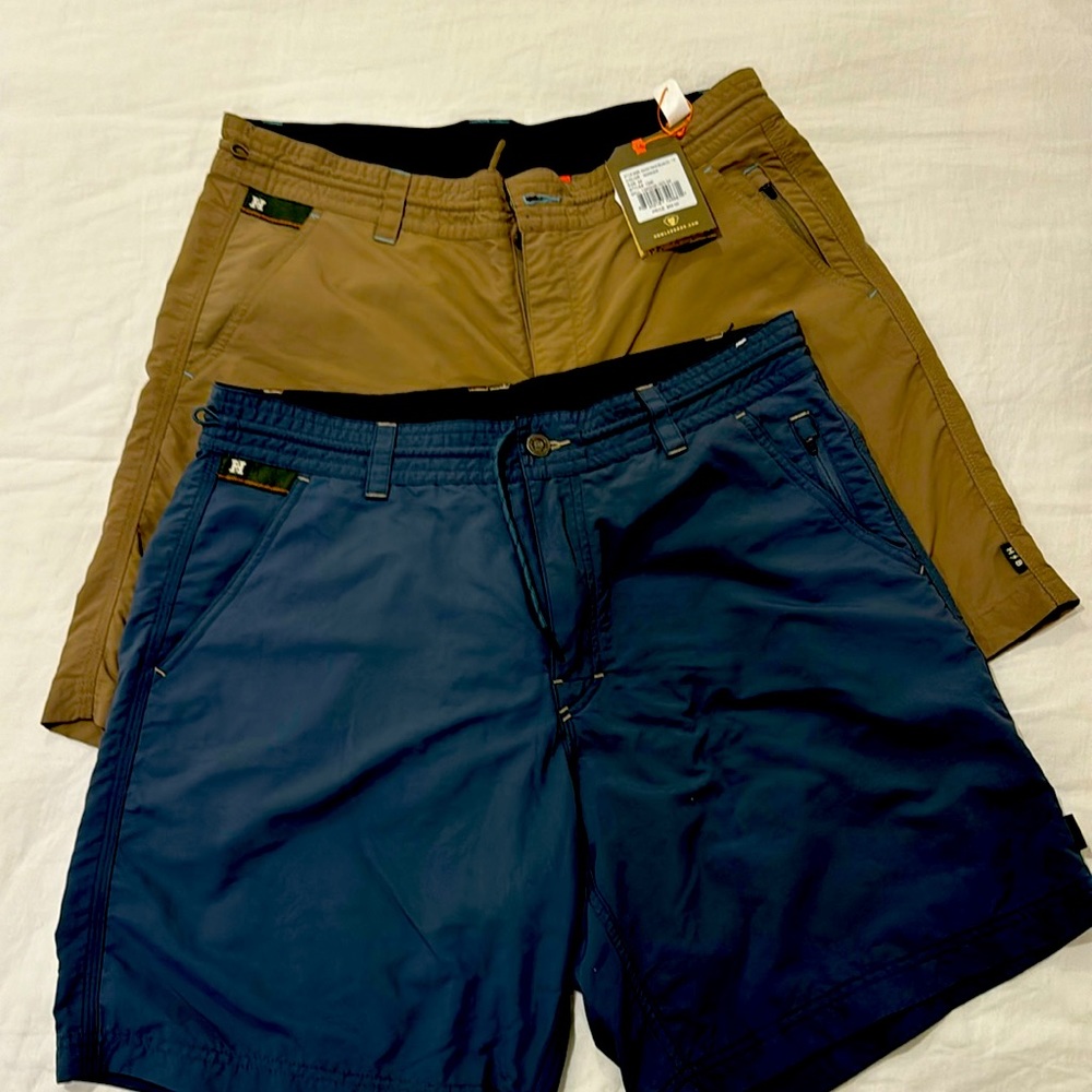 Set of a 2 howler brothers unlined performance shorts